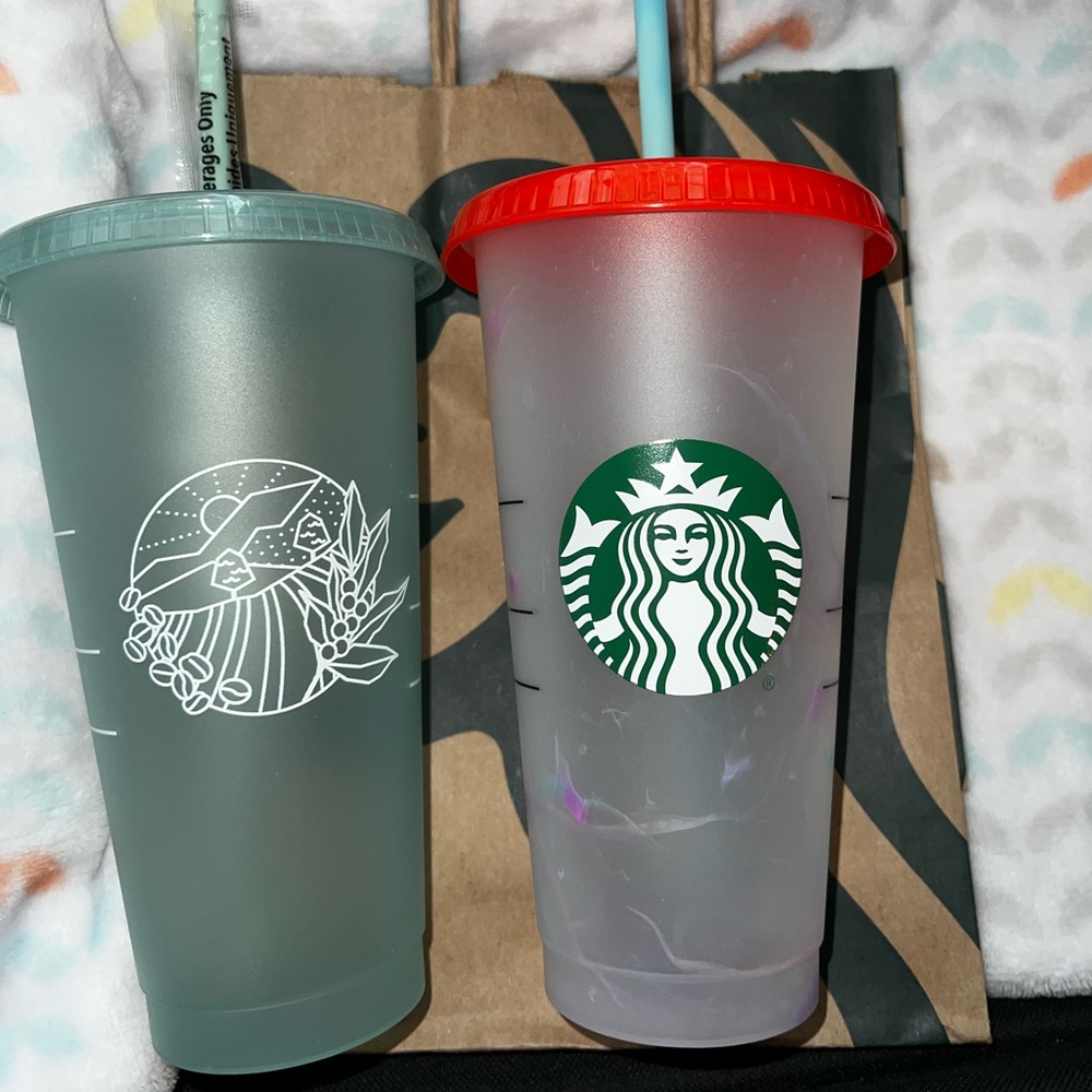 Reusable Starbucks cups